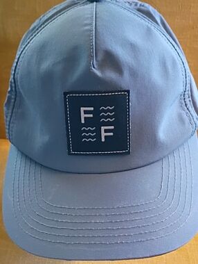 Free Fly Apparel-Slate Blue Performance Cap with Logo FF Patch-NWOT